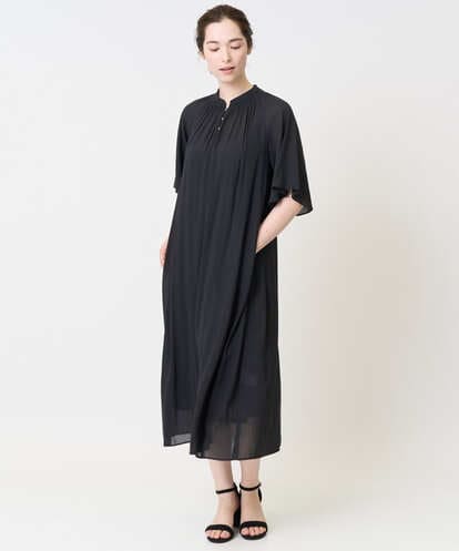 PREJB02500  フレアスリーブワンピース