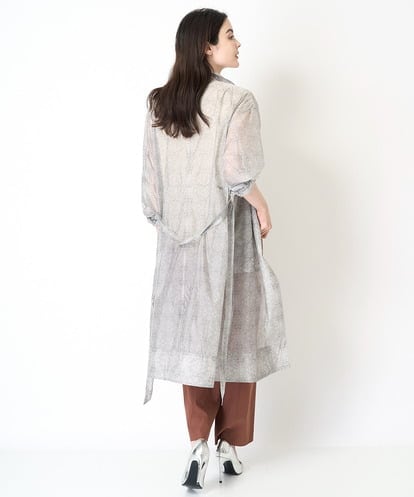 PREJV23600 CHRISTIAN AUJARD [撥水機能･軽量･収納ポーチ付]ベルト付シャツワンピース