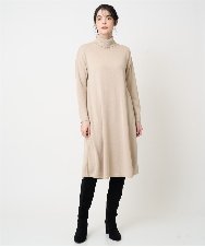 PRFAB51490 CHRISTIAN AUJARD(クリスチャン・オジャール) タートルネックニットワンピース ベージュ