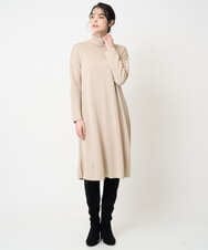 PRFAB51490 CHRISTIAN AUJARD(クリスチャン・オジャール) タートルネックニットワンピース ベージュ