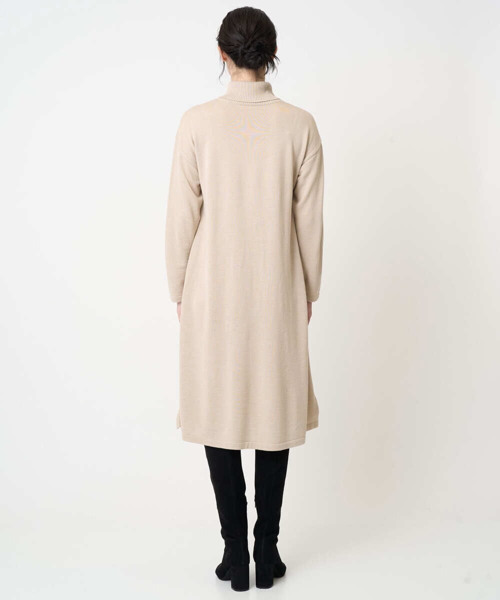 PRFAB51490 CHRISTIAN AUJARD(クリスチャン・オジャール) タートルネックニットワンピース ベージュ