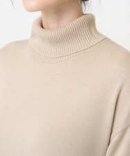 PRFAB51490 CHRISTIAN AUJARD(クリスチャン・オジャール) タートルネックニットワンピース ベージュ