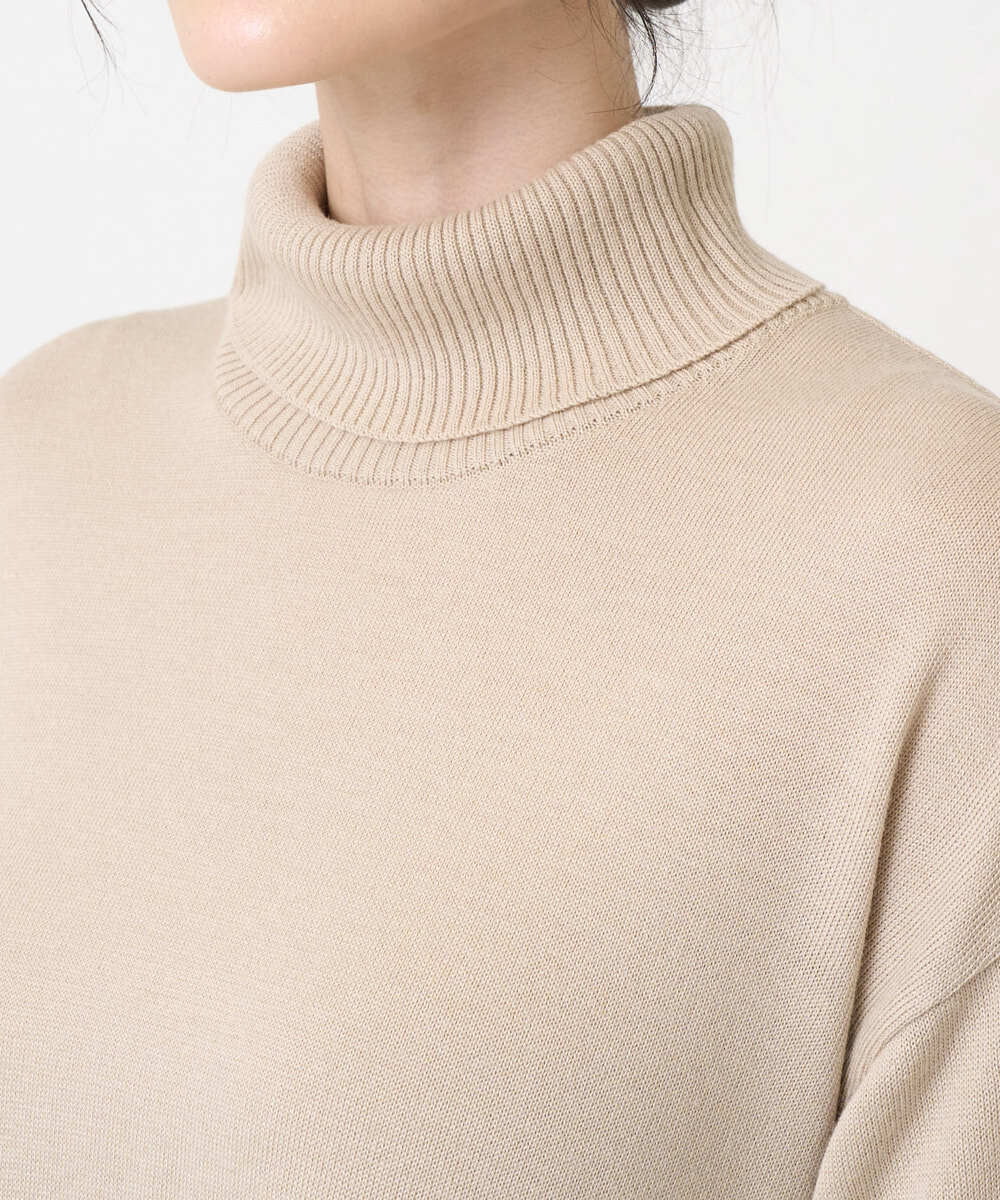 PRFAB51490 CHRISTIAN AUJARD(クリスチャン・オジャール) タートルネックニットワンピース ベージュ