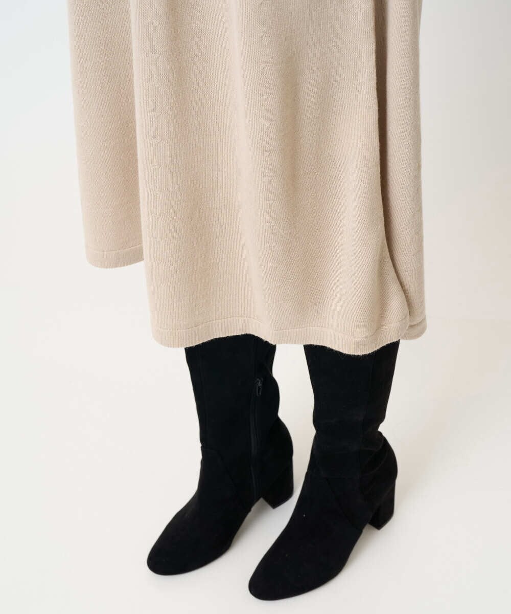 PRFAB51490 CHRISTIAN AUJARD(クリスチャン・オジャール) タートルネックニットワンピース ベージュ