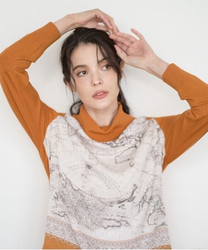 PRFAD32360 CHRISTIAN AUJARD [アンサンブル対応]アートプリントドッキングニット