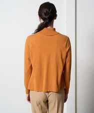 PRFAD32360 CHRISTIAN AUJARD(クリスチャン・オジャール) [アンサンブル対応]アートプリントドッキングニット ベージュ×オレンジ