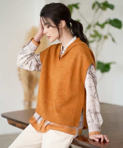 PRFAD33330 CHRISTIAN AUJARD ホールガーメントニットベスト