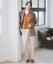 PRFAD33330 CHRISTIAN AUJARD(クリスチャン・オジャール) ホールガーメントニットベスト オレンジ