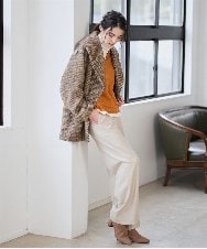 PRFAD33330 CHRISTIAN AUJARD(クリスチャン・オジャール) ホールガーメントニットベスト オレンジ