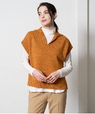 PRFAD33330 CHRISTIAN AUJARD(クリスチャン・オジャール) ホールガーメントニットベスト オレンジ