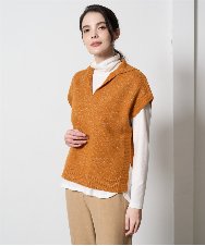 PRFAD33330 CHRISTIAN AUJARD(クリスチャン・オジャール) ホールガーメントニットベスト オレンジ