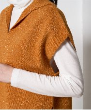 PRFAD33330 CHRISTIAN AUJARD(クリスチャン・オジャール) ホールガーメントニットベスト オレンジ