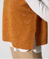 PRFAD33330 CHRISTIAN AUJARD(クリスチャン・オジャール) ホールガーメントニットベスト オレンジ