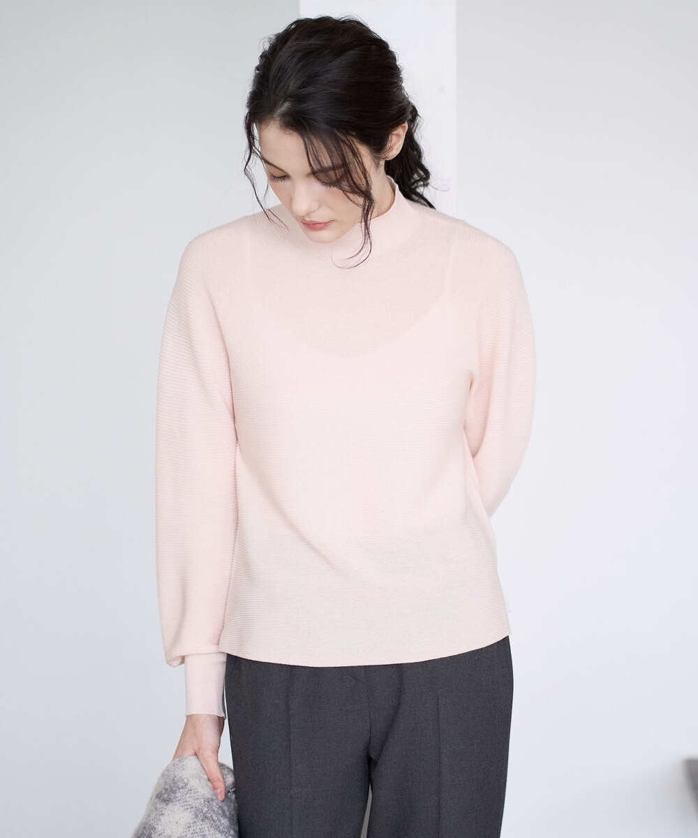 PRFAD36290 CHRISTIAN AUJARD(クリスチャン・オジャール) ホールガーメントニットプルオーバー ピンク