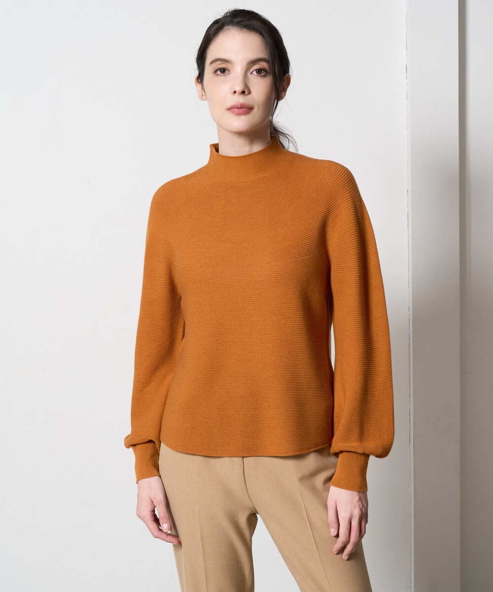 PRFAD36290 CHRISTIAN AUJARD(クリスチャン・オジャール) ホールガーメントニットプルオーバー オレンジ