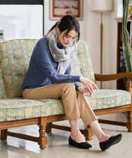 PRFAD36290 CHRISTIAN AUJARD(クリスチャン・オジャール) ホールガーメントニットプルオーバー ブルー