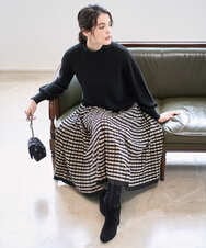 PRFAD36290 CHRISTIAN AUJARD(クリスチャン・オジャール) ホールガーメントニットプルオーバー ブラック