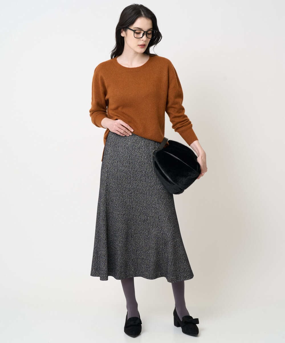 PRFAD37400 CHRISTIAN AUJARD(クリスチャン・オジャール) [アンサンブル対応]カシミヤシルクニット オレンジ