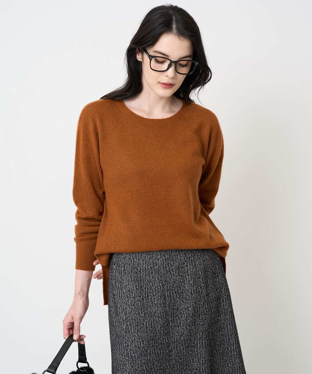 PRFAD37400 CHRISTIAN AUJARD(クリスチャン・オジャール) [アンサンブル対応]カシミヤシルクニット オレンジ