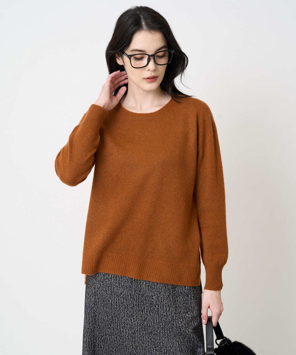 PRFAD37400 CHRISTIAN AUJARD(クリスチャン・オジャール) [アンサンブル対応]カシミヤシルクニット オレンジ