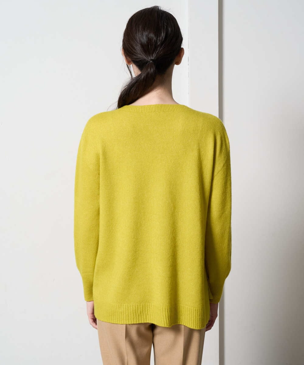 PRFAD37400 CHRISTIAN AUJARD(クリスチャン・オジャール) [アンサンブル対応]カシミヤシルクニット ライム