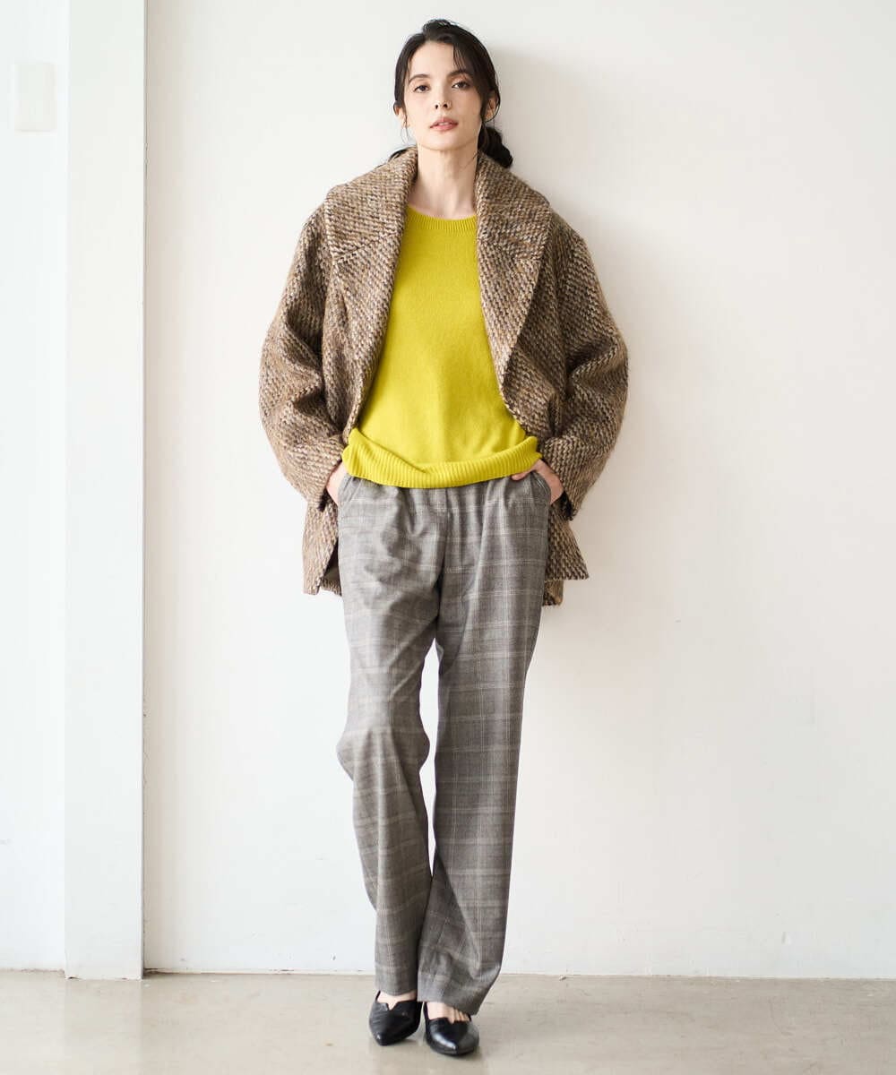 PRFAD37400 CHRISTIAN AUJARD(クリスチャン・オジャール) [アンサンブル対応]カシミヤシルクニット ライム