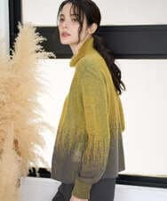 PRFAD41360 CHRISTIAN AUJARD(クリスチャン・オジャール) グラデーションニットプルオーバー マスタード