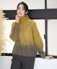 PRFAD41360 CHRISTIAN AUJARD(クリスチャン・オジャール) グラデーションニットプルオーバー マスタード