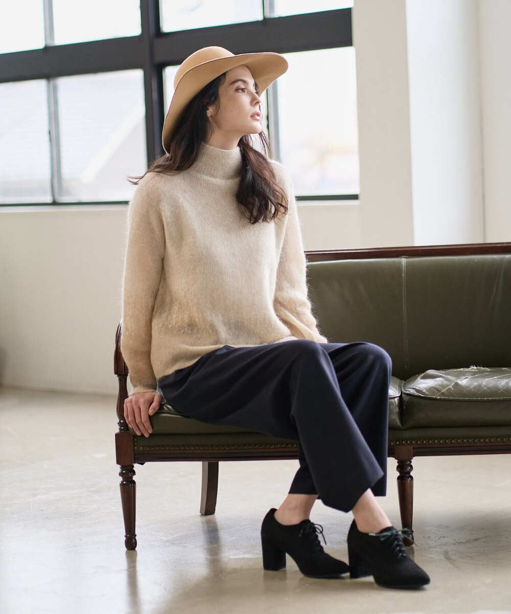 PRFAD41360 CHRISTIAN AUJARD(クリスチャン・オジャール) グラデーションニットプルオーバー アイボリー