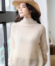 PRFAD41360 CHRISTIAN AUJARD(クリスチャン・オジャール) グラデーションニットプルオーバー アイボリー