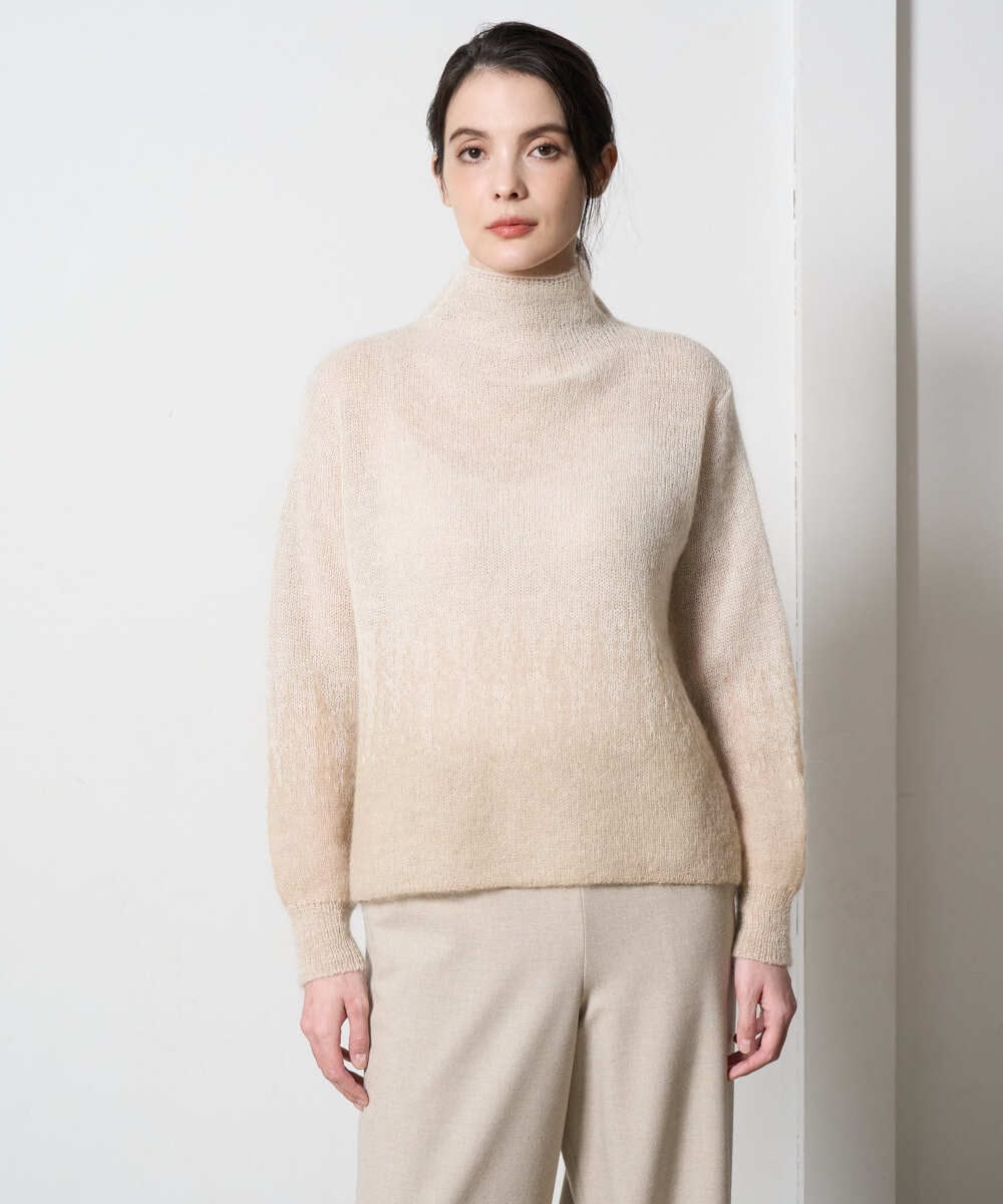 PRFAD41360 CHRISTIAN AUJARD(クリスチャン・オジャール) グラデーションニットプルオーバー アイボリー