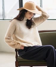 PRFAD41360 CHRISTIAN AUJARD(クリスチャン・オジャール) グラデーションニットプルオーバー アイボリー