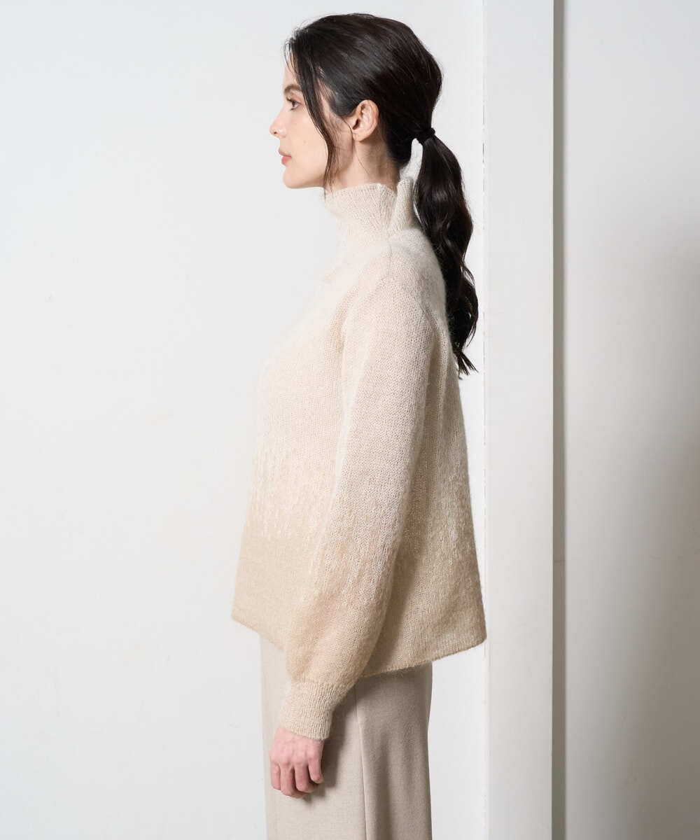 PRFAD41360 CHRISTIAN AUJARD(クリスチャン・オジャール) グラデーションニットプルオーバー アイボリー