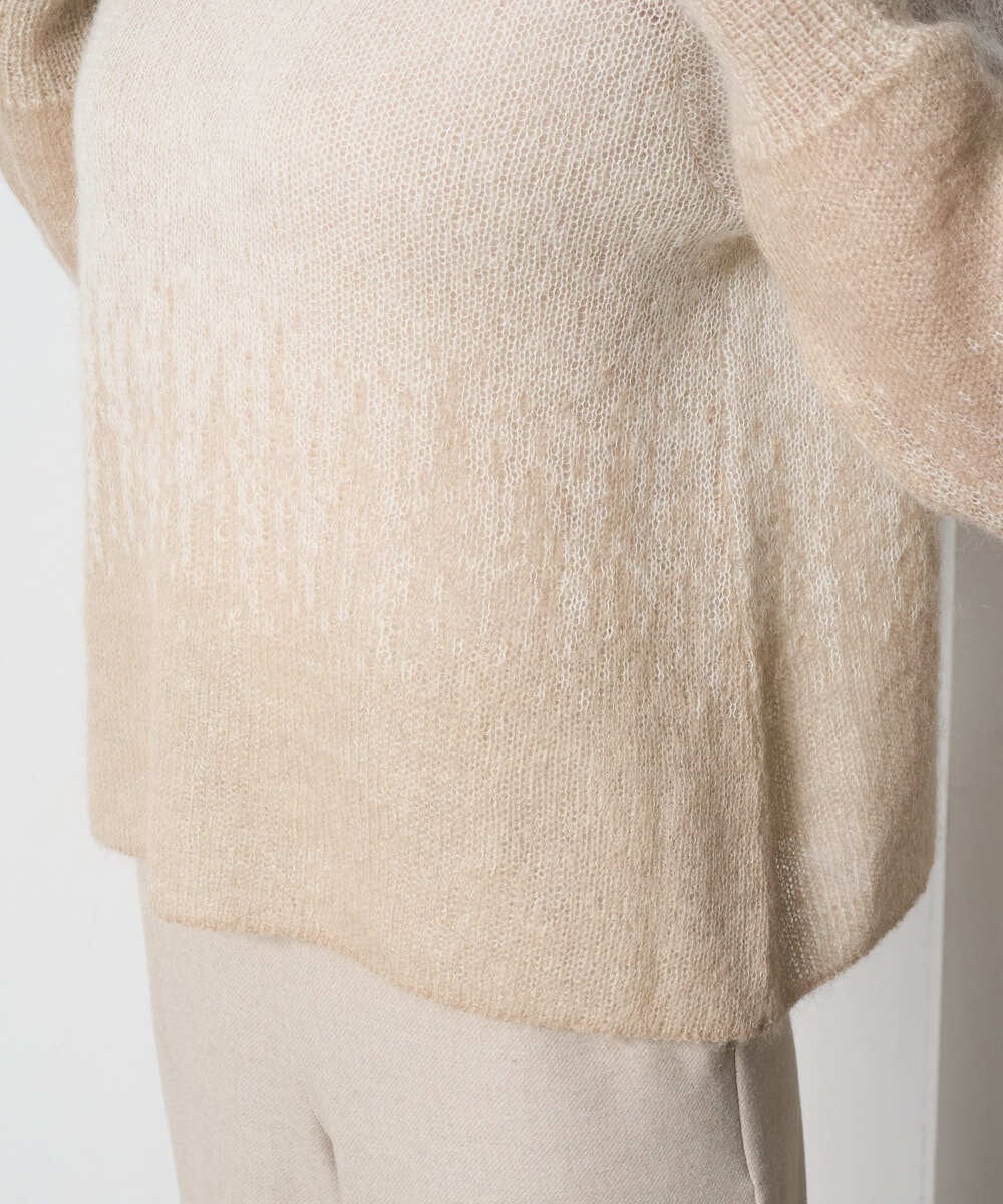 PRFAD41360 CHRISTIAN AUJARD(クリスチャン・オジャール) グラデーションニットプルオーバー アイボリー