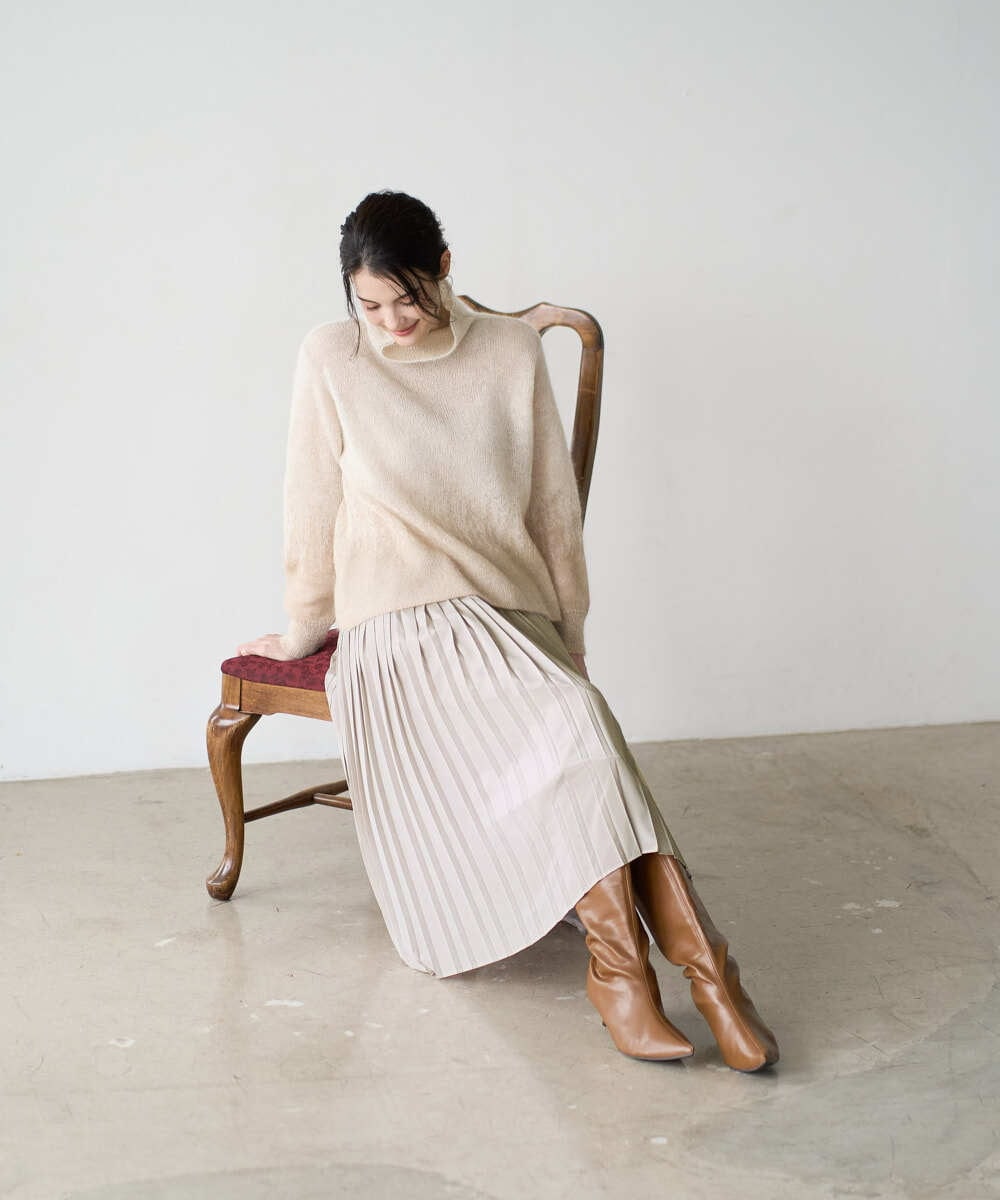 PRFAD41360 CHRISTIAN AUJARD(クリスチャン・オジャール) グラデーションニットプルオーバー アイボリー