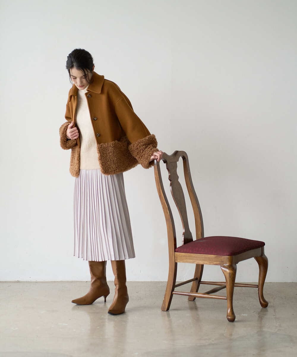 PRFAD41360 CHRISTIAN AUJARD(クリスチャン・オジャール) グラデーションニットプルオーバー アイボリー