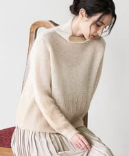 PRFAD41360 CHRISTIAN AUJARD(クリスチャン・オジャール) グラデーションニットプルオーバー アイボリー