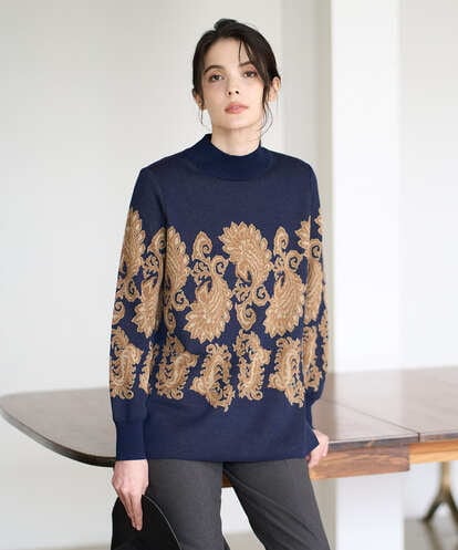 PRFAD45430 CHRISTIAN AUJARD ペイズリージャガードニット