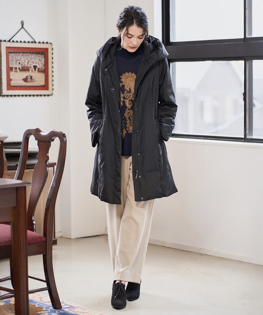 PRFAD45430 CHRISTIAN AUJARD(クリスチャン・オジャール) ペイズリージャガードニット ネイビー×ブラウン