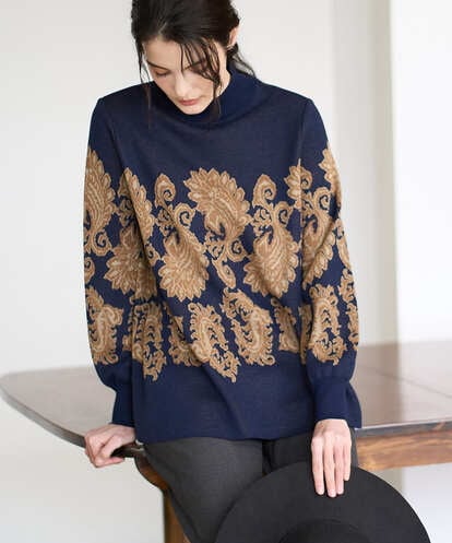 PRFAD45430 CHRISTIAN AUJARD ペイズリージャガードニット