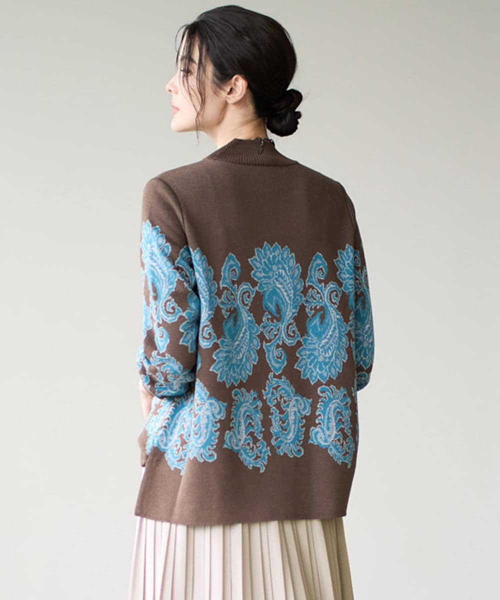 PRFAD45430 CHRISTIAN AUJARD ペイズリージャガードニット