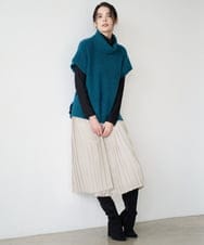 PRFAD46360 CHRISTIAN AUJARD(クリスチャン・オジャール) オフタートルニットベスト ブルーグリーン