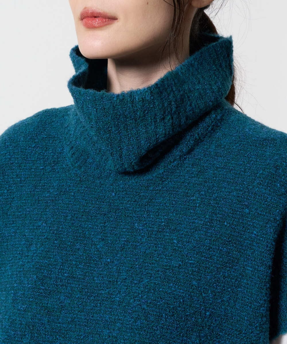 PRFAD46360 CHRISTIAN AUJARD(クリスチャン・オジャール) オフタートルニットベスト ブルーグリーン