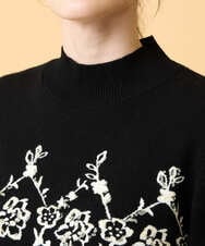 PRFCD02470 CHRISTIAN AUJARD(クリスチャン・オジャール) ジャガードニットプルオーバー ブラック