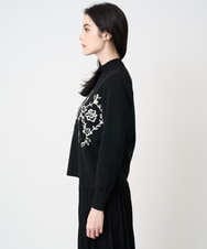 PRFCD02470 CHRISTIAN AUJARD(クリスチャン・オジャール) ジャガードニットプルオーバー ブラック