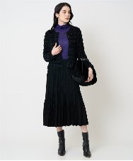 PRFCD07190 CHRISTIAN AUJARD(クリスチャン・オジャール) [肌触り良い･軽い]ベーシックプルオーバーニット パープル