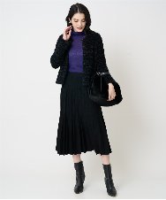 PRFCD07190 CHRISTIAN AUJARD(クリスチャン・オジャール) [肌触り良い･軽い]ベーシックプルオーバーニット パープル