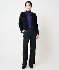 PRFCD07190 CHRISTIAN AUJARD(クリスチャン・オジャール) [肌触り良い･軽い]ベーシックプルオーバーニット パープル