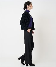 PRFCD07190 CHRISTIAN AUJARD(クリスチャン・オジャール) [肌触り良い･軽い]ベーシックプルオーバーニット パープル