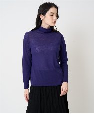 PRFCD07190 CHRISTIAN AUJARD(クリスチャン・オジャール) [肌触り良い･軽い]ベーシックプルオーバーニット パープル